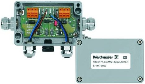 Weidmüller FBCON PA CG/M12 2WAY LIMITER 8714170000 Sensor/Aktorbox passiv PROFIBUS-PA Standardverteiler mit Strombegrenzung in Grau - Bild 1