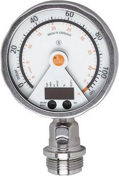 Ifm Electronic Drucksensor PG2789 mit M12 Anschluss, Messbereich -2 inH2O bis 40.15 inH2O, 1 Öffner, 1 Schließer, Analog - Bild 1