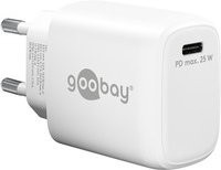 Goobay USB-C PD GaN Schnellladegerät 25 Watt in Weiß - Bild 1