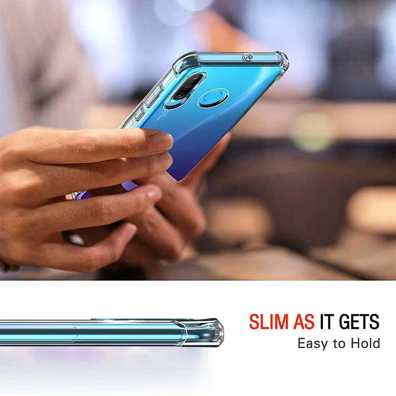 Stoßfeste Silikon-Schutzhülle für Huawei P30 Lite, P20 Plus, P30, P40 Lite, E, P50 und P60 Pro in Transparent - Bild 5