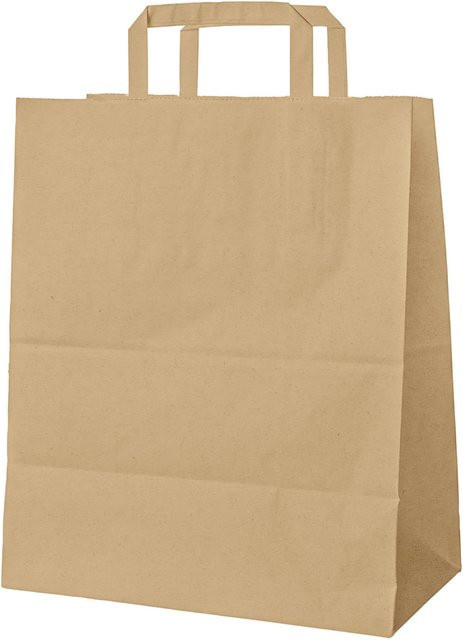 WIMEX Tragetasche aus Kraftpapier in Braun, 250 Stück, B/T/H: 16 x 32 x 39 cm - Bild 1