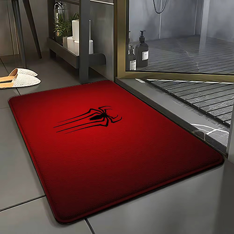Mesuca Spider-Man Classic Antirutschmatte in Rot, rechteckige Fußmatte für Badezimmer und Eingangsbereich, B/T: 60 x 40 cm - Bild 2