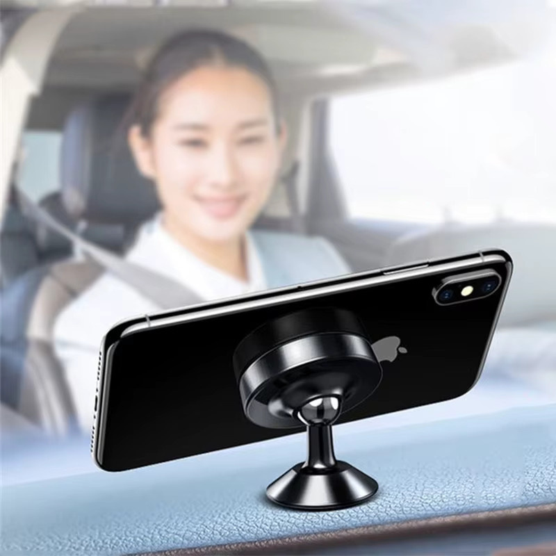 Magnetischer Auto-Handyhalter mit GPS-Unterstützung in Schwarz und Gold für iPhone, Samsung, Xiaomi und Huawei - Bild 2