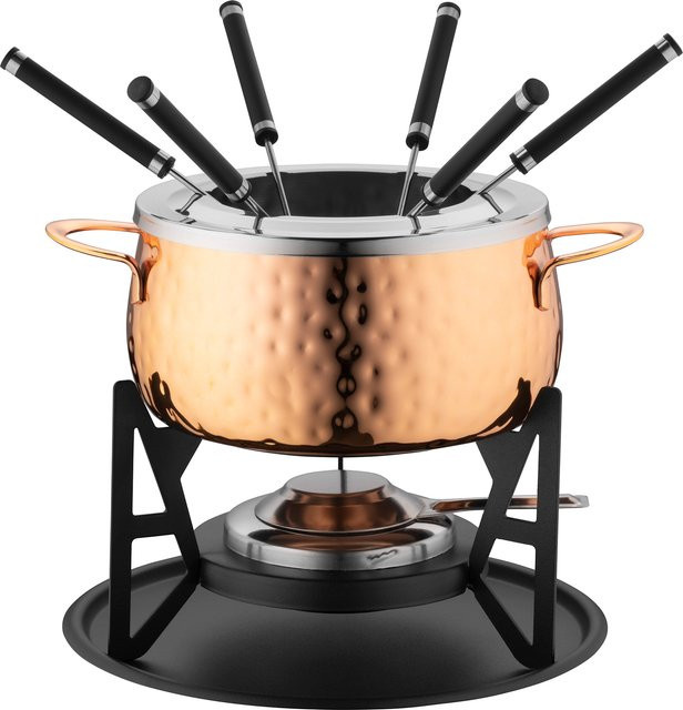 Mäser Fondue Set aus Edelstahl in Kupfer und Multicolour, 11-teilig - Bild 1