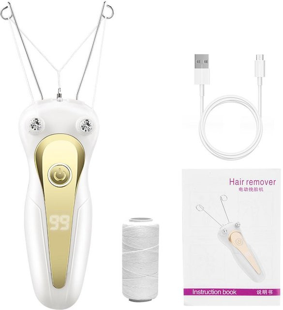 MTMA Elektrischer Körperhaarentferner für Damen, Gold, Wiederaufladbar - Bild 1