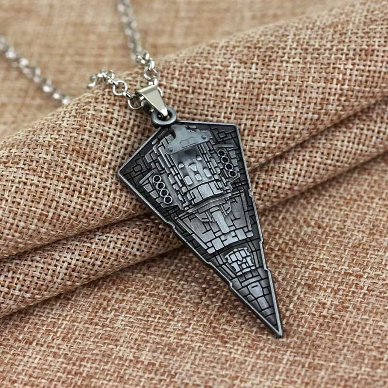 Star Wars Anhänger Halskette, Edelstahl, Silber, Unisex - Bild 2