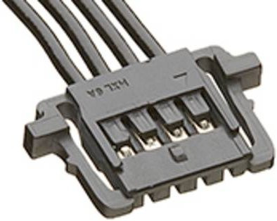 Molex Buchsengehäuse-Kabel in Schwarz mit 4 Polen und 1mm Rastermaß - Bild 1