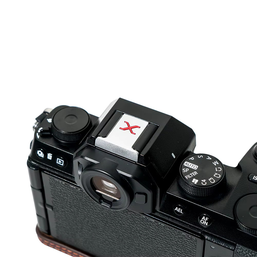 Metall Blitzschuh Abdeckung in Schwarz als staubdichter Blitzschuh Schutz für Fujifilm XS10 XM5 XT4 XT5 XT30II XH2S XA7 X100V XT100 xt200 - Bild 2