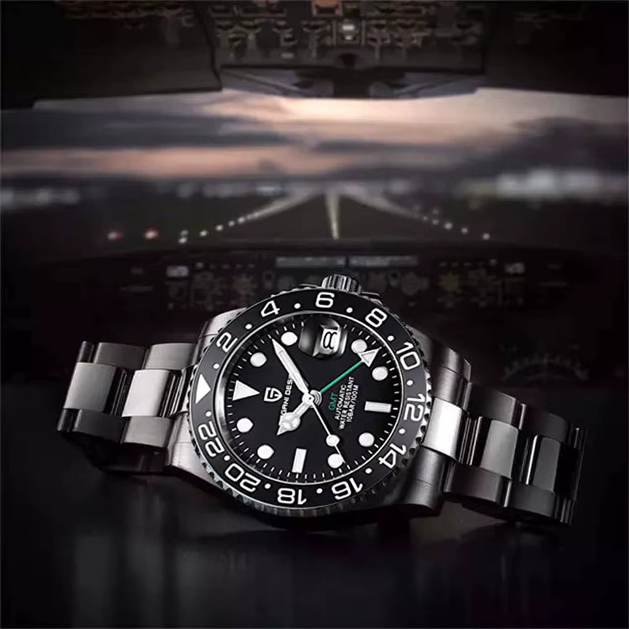 PAGANI DESIGN Armbanduhr GMT, Automatik, Edelstahl, 40 mm, Herren - Bild 6