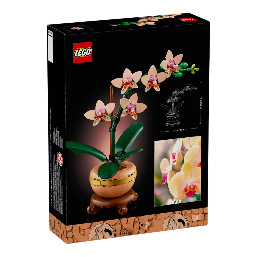 LEGO Botanicals Mini-Orchidee 10343 mehrfarbige Dekoration aus Kunststoff - Bild 5