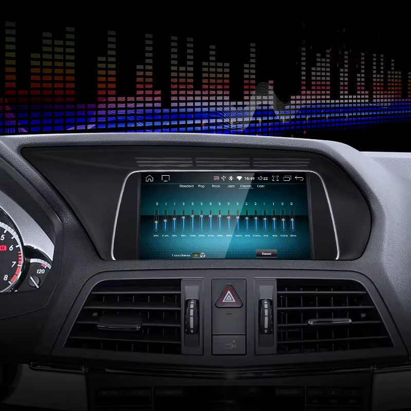 STWEI Android Auto Video Player mit 7 Zoll Display, Qualcomm Snapdragon 680, Wireless CarPlay und GPS für Mercedes Benz E Klasse W207 A207, Schwarz - Bild 4