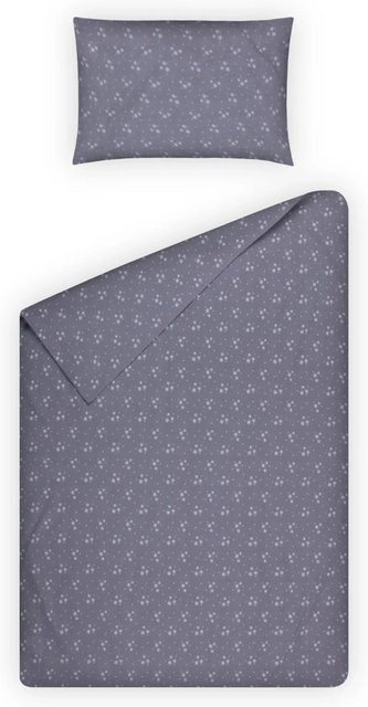 Bestlivings Kinder Bettwäsche Set Sterne in Blau, Grau und Weiß, B/H: 100 x 135 cm & 40 x 60 cm - Bild 1