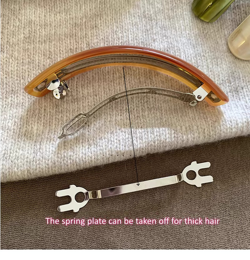 SWINATE Haarspangen, Acetat, Damen, Beige, Grün, Braun - Bild 5