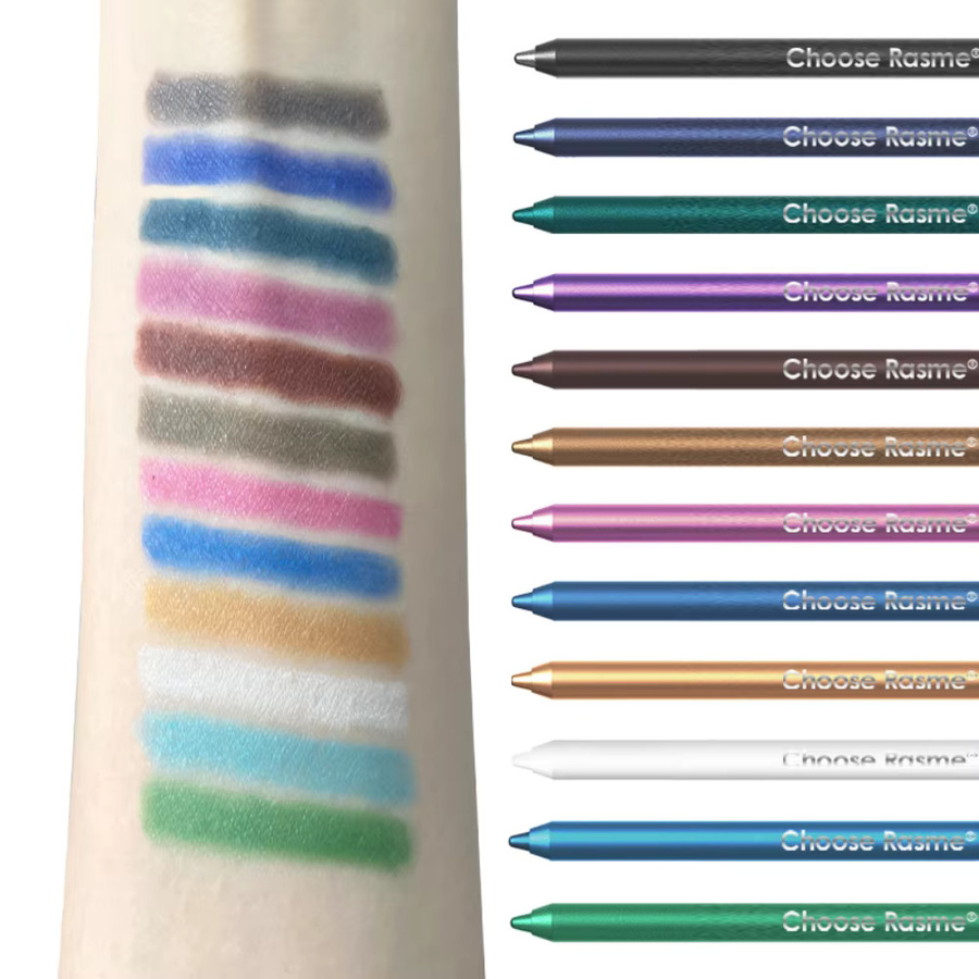 CHOOSE RASME Eyeliner-Stifte Set, 12-teilig, schimmernd, wasserfest - Bild 4