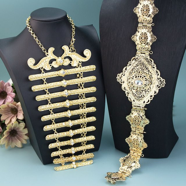 Sunspicems Schmuck-Set, Metall, Gold, Kristall, Damen - Bild 1