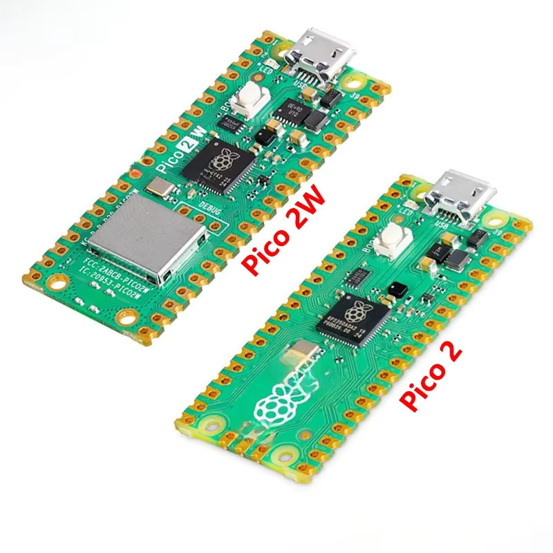 Raspberry Pi Pico 2W Mikrocontroller RP2350 ARM Cortex-M33 RISC-V Hazard3 in Grün - Bild 1