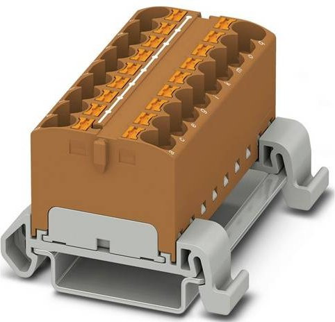 Phoenix Contact Verteilerblock 3273712 Braun 8 Stück - Bild 1