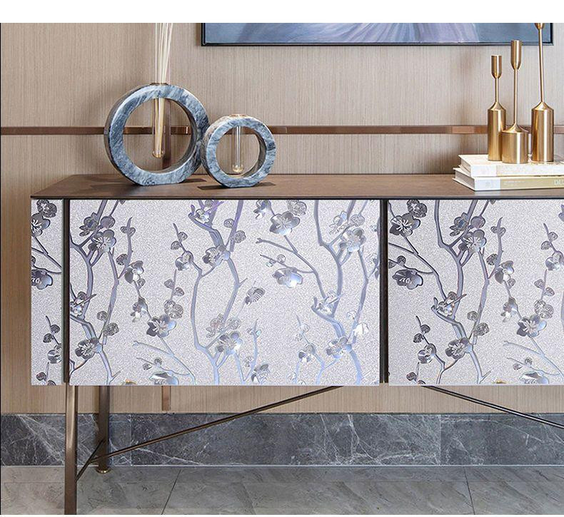 Selbstklebende Luxus Wandtapete Loving A Better Life in Gold und Silber aus PVC, Breite: 60 cm, Länge: 3 m - Bild 1