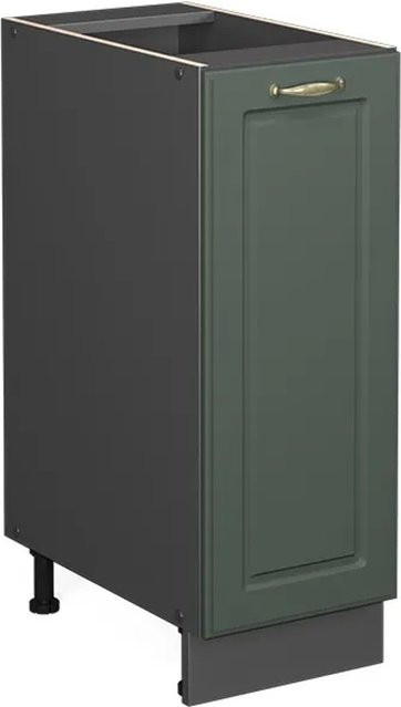 Vicco Apothekerunterschrank Fame-Line Landhaus in Anthrazit Grün-Gold mit 30 cm Breite - Bild 2