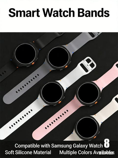 Silikonarmband für Samsung Galaxy Watch 8, Silikon - Bild 1