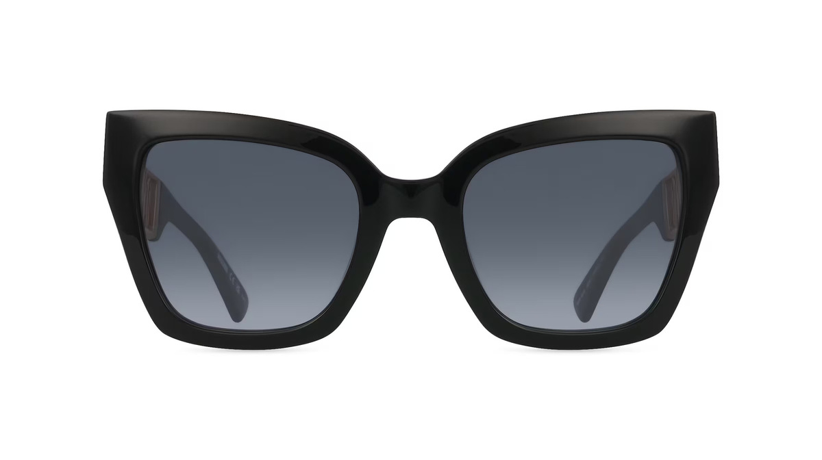 Moschino 161/S Sonnenbrille Cat Eye, Vollrand, Acetat, schwarz, Damen - Bild 1