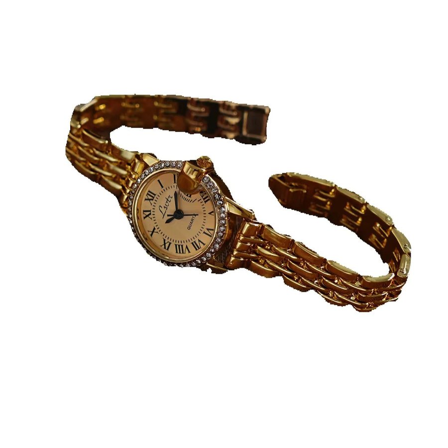 LSVTR Armbanduhr, Quarz, Edelstahl, Gold, Rund, Damen - Bild 2