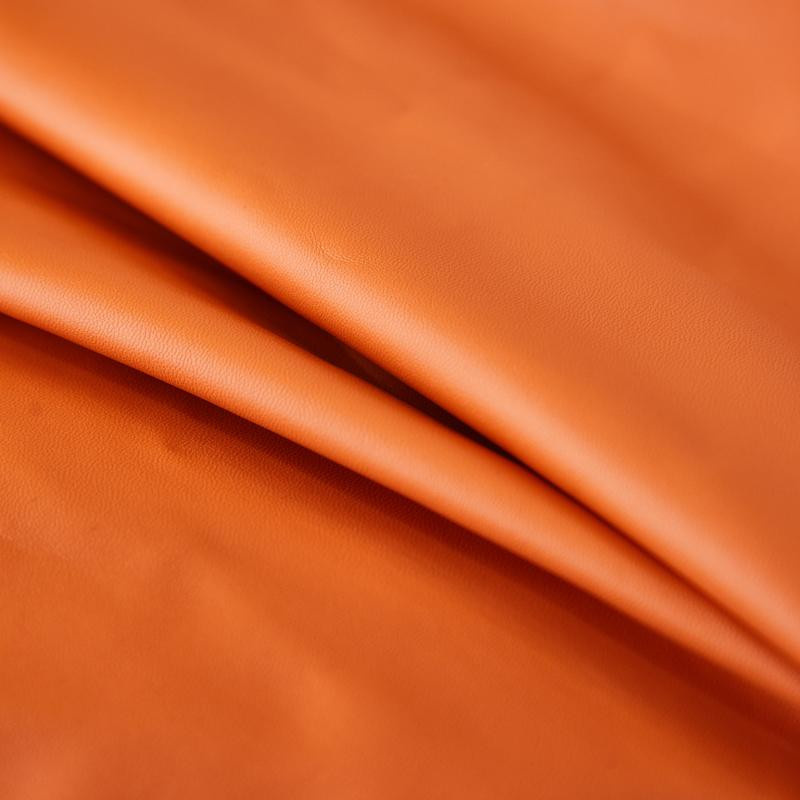 S-EMIGA Esszimmerstuhlbezug aus PU-Leder in Orange, wasserabweisender und ölbeständiger Stretch-Stuhlschutz im modernen Stil - Bild 3