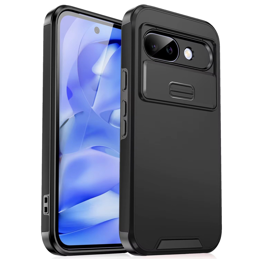 Schutzhülle mit Kameraabdeckung für Google Pixel 9A und 6A sowie 7 Pro in Schwarz, kabelloses Laden möglich - Bild 4