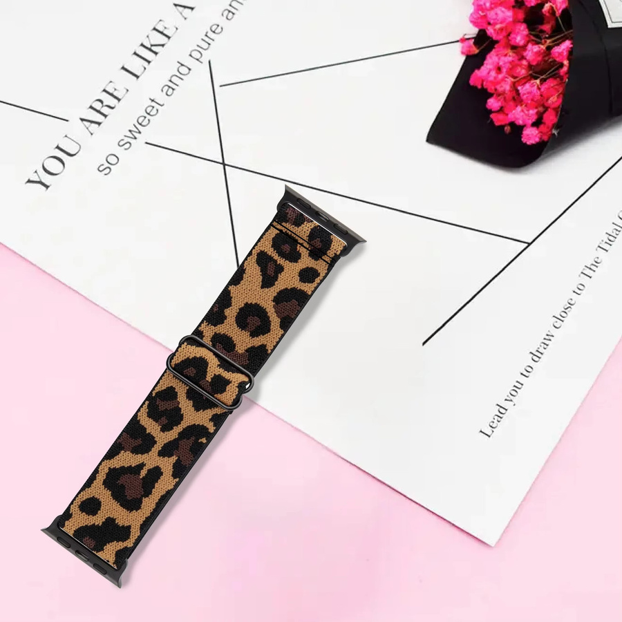 Uhrenarmband Nylon, Leopardenmuster, Unisex - Bild 6