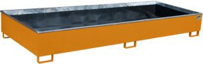 Bauer Regalwanne RW 3300-3 PE mit PE-Einsatz aus Stahl, Gelborange, B/T/H: 326,2 x 131,2 x 38,3 cm - Bild 1