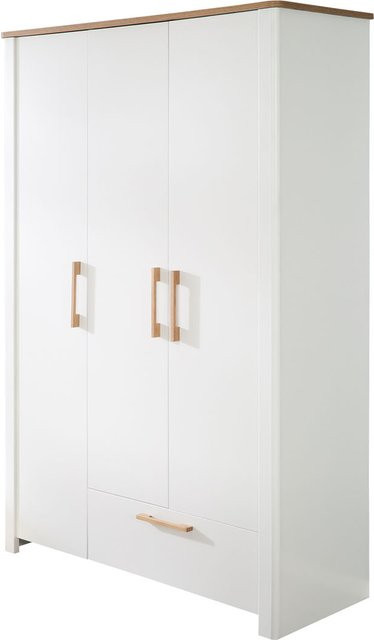 ROBA Kleiderschrank Ava 3-türig mit Schublade in Weiß und Artisan Eiche, B/T/H: 138,5 x 54,0 x 200,0 cm - Bild 1