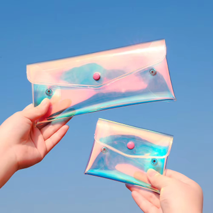 Wasserdichte Kosmetik-Tasche und Federmäppchen aus PVC in Multicolour - Bild 2