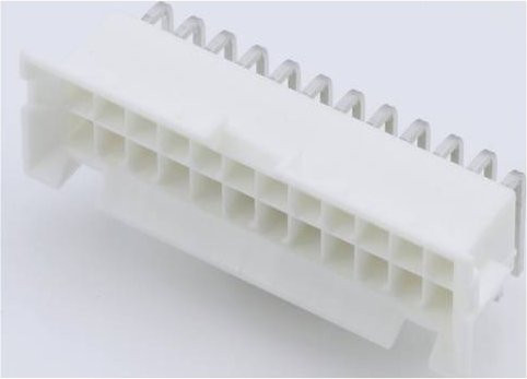 Molex Einbau-Buchsenleiste Standard 15-24-9244 in Weiß aus Kunststoff - Bild 1