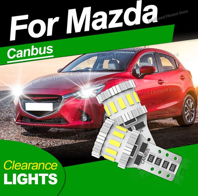 Roadsun 2er Set T10 Canbus LED Umrisslicht in Weiß für Mazda 2, 3, 5, 6, CX-3, CX-5, CX-9, MX-5, RX-8 - Bild 1