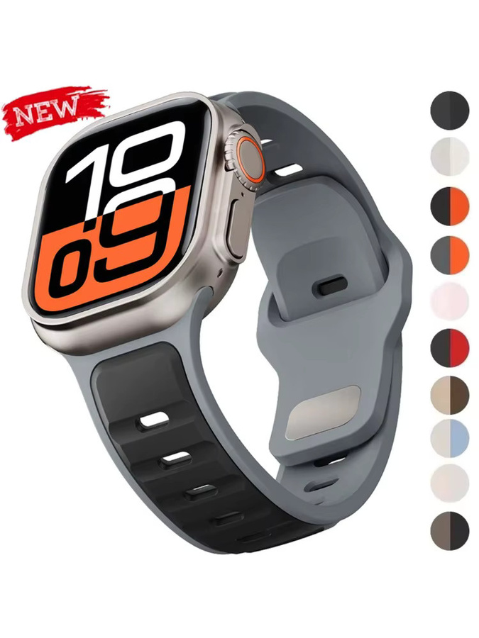 CAOWTAN Uhrenarmband Silikon, Bicolor, Unisex - Bild 4