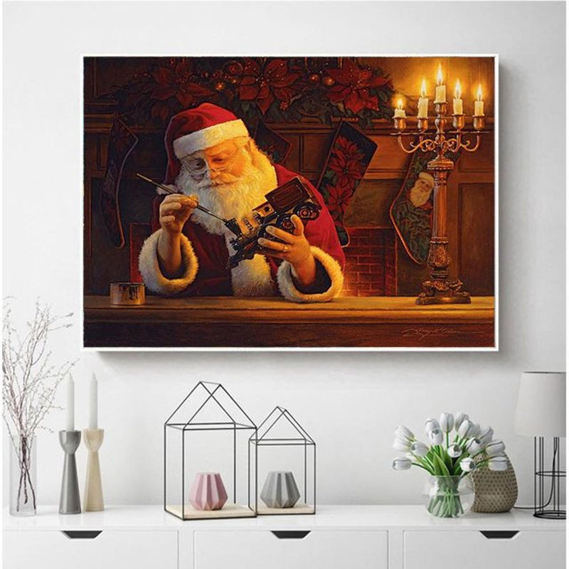 FIYO Diamond Painting Set 5D DIY Mosaik mit runden Kunstharz-Steinen für moderne Dekoration, Mehrfarbig, B/H: 20 x 30 cm - Bild 1