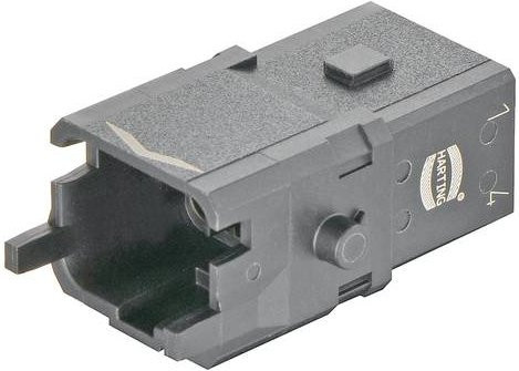 HARTING Stifteinsatz 09100053006 mit 5 Crimpen in Schwarz aus Kunststoff - Bild 1