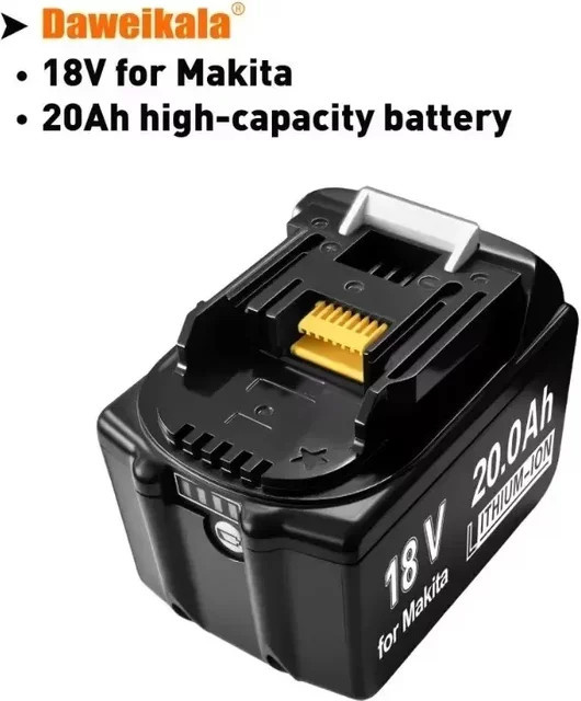 Makita Akku 18V Li-Ion 20Ah Ersatzbatterie BL1860B BL1850 Schwarz - Bild 1