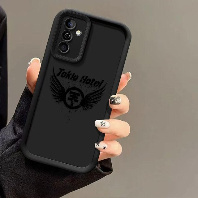T-Tokio Hotel Tom Kaulitz Handyhülle für Samsung Galaxy Modelle in Schwarz - Bild 1