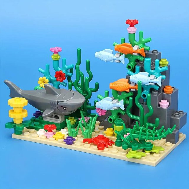 Bai Fen Bai Unterwasserwelt Tierbausteine Set Bunt / Mehrfarbig - Bild 1