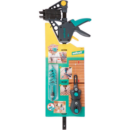 Wolfcraft Terrassenbau-Set 6988000 aus Kunststoff in Schwarz und Türkis - Bild 1