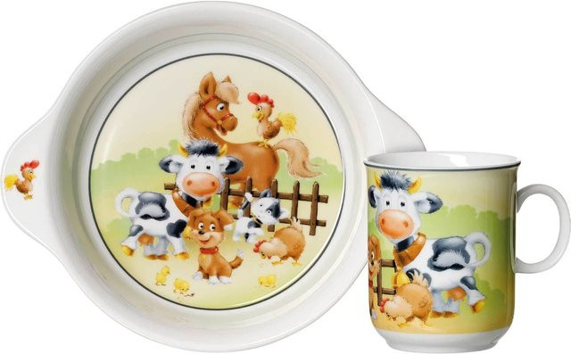 Ritzenhoff & Breker Kindergeschirr Hoftiere aus Keramik, Mehrfarbig - Bild 1