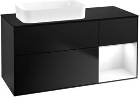 V&B Waschtischunterschrank Finion in Weiß lackiert, B/T: 120 x 60 cm - Bild 1