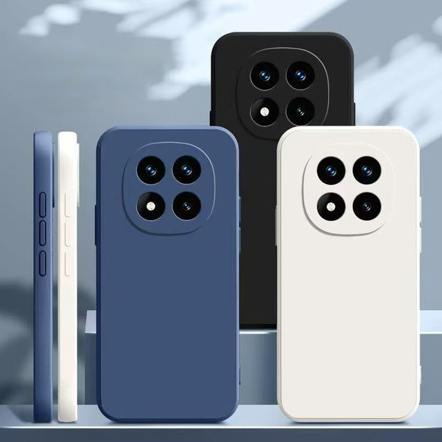 Stoßfeste Silikon Handyhülle für Xiaomi Redmi 14C und Redmi 14 Pro Plus 5G in Weiß oder Blau - Bild 1