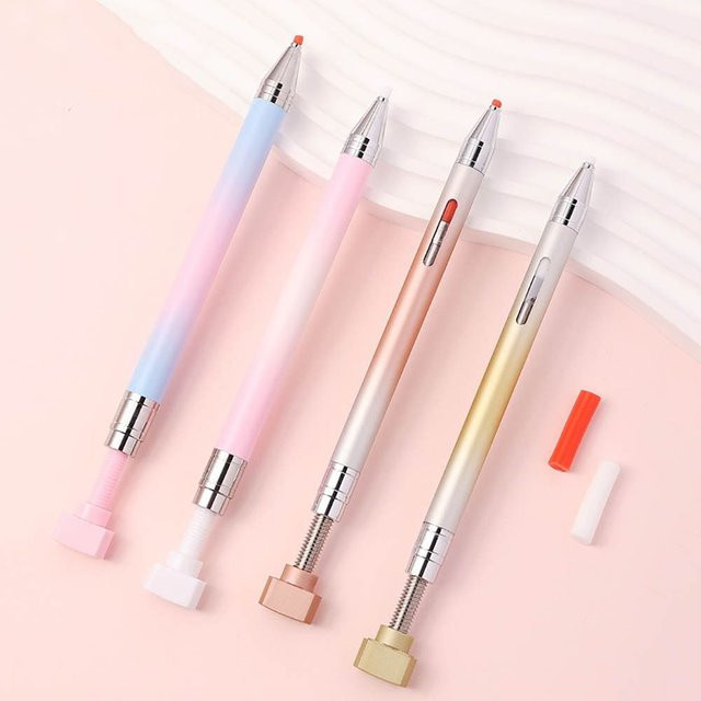DIY Craft 5D Diamant-Malstift für Stickereien mit ergonomischem Griff und nachfüllbarem Wachs in Weiß - Bild 1