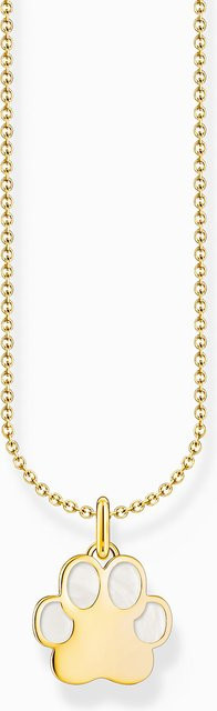Thomas Sabo Kette mit Pfotenanhänger, 925 Silber, vergoldet, Damen - Bild 1