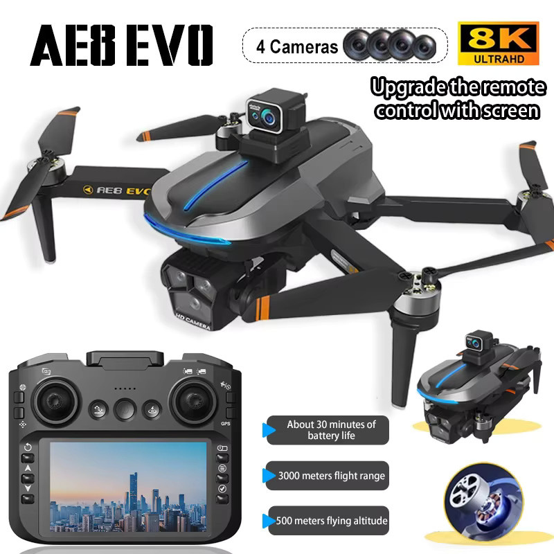 WDSZKMYF AE8 EVO GPS-Drohne mit 8K HD-Doppelkamera, bürstenlosen Motoren und Hindernisvermeidung - Bild 6
