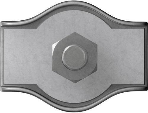 Dörner + Helmer Seilklemme aus Stahl, galvanisch verzinkt, Silber, 2 mm, 20 Stück - Bild 1
