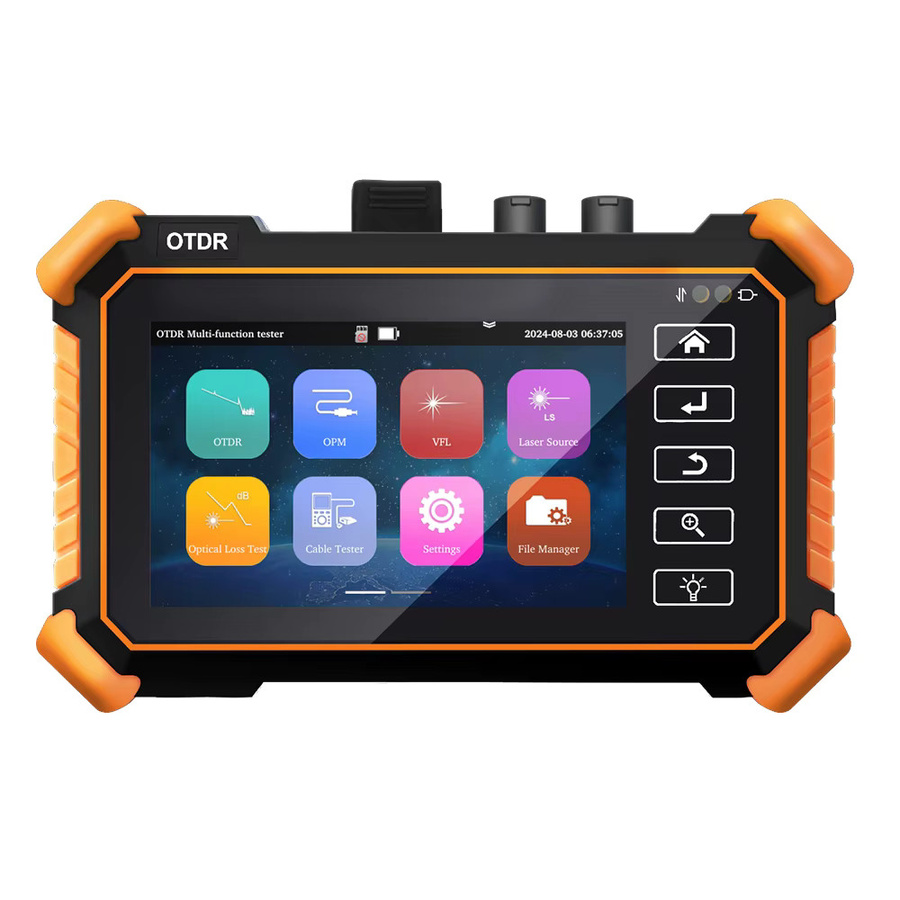 NOYAFA NF-983 Mini OTDR Optic Reflektometer PON OTDR 1310/1550nm 26/24dB mit VFL OLS OPM LED RJ45 Kabel Tester und Ethernet/LAN Tester in Schwarz - Bild 5