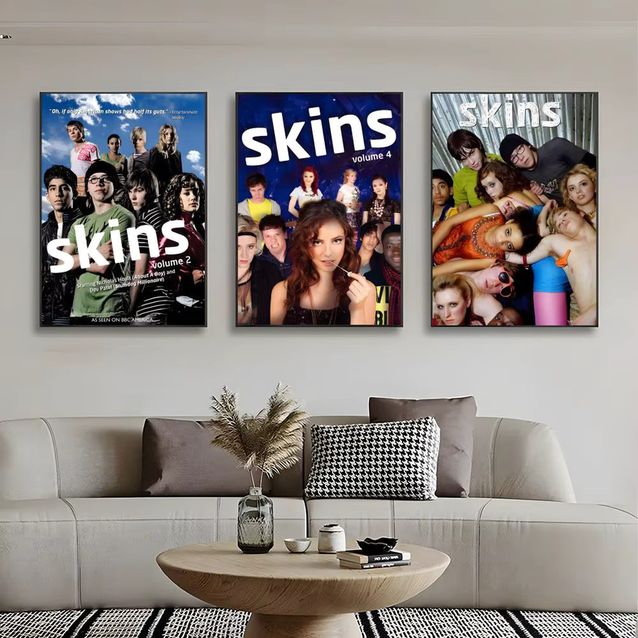 s-SKINS Poster Wandkunstdruck in Weiß und Multicolour, ungerahmtes Papier-Poster für deine Wanddekoration - Bild 3
